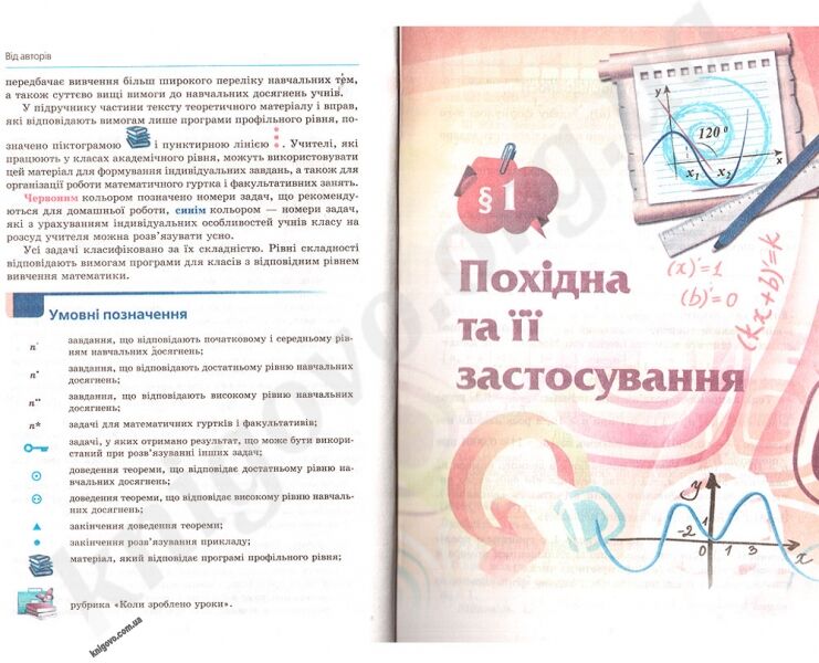 Алгебра. Підручник для 11 класу загальноосвітніх навчальних закладів. Академічний та профільний рівені. А. Г. Мерзляк, Д. А. Номіровський, В. Б. Полонський, М. С. Якір. Вид-во: Гімназія. - фото 2