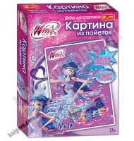 Набор для творчества Картинка из пайеток Winx Муза 7+ Код 15159070Р Изд Ранок Набор для творчества Картинка из пайеток Winx Муза 7+ Код 15159070Р Изд Ранок - Розмальовки