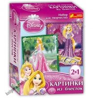 Картинка из блесток Аврора и Рапунцель Disney 5+ Код 13153012Р Ранок Картинка из блесток Аврора и Рапунцель Disney 5+ Код 13153012Р Ранок - Розмальовки