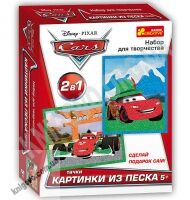 Набор для творчества Картинки из песка Тачки 2 Disney 5+ Код 13153004Р Изд Ранок - Розмальовки