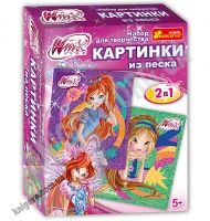 Набор для творчества Картинки из песка Winx 7 Блум и Флора 5+ Код 13159061Р Изд Ранок - Розмальовки