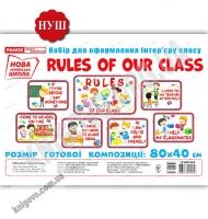 Правила нашого класу Rules of our class Набір м для оформлення інтер`єру класу НУШ Ранок - Оформлення предметних кабінетів