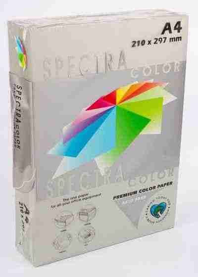 Папір кольоровий А4, 500 аркушів 80 г/м2 Spectra/Mondi IQ Сірий інтенсив №272/2 - Канцелярські товари