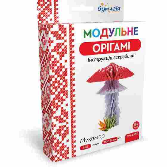 Модульне орігамі Мухомор 422 модуля OM-6078 Бумагія Модульне орігамі Мухомор 422 модуля OM-6078 Бумагія - Модульне орігамі