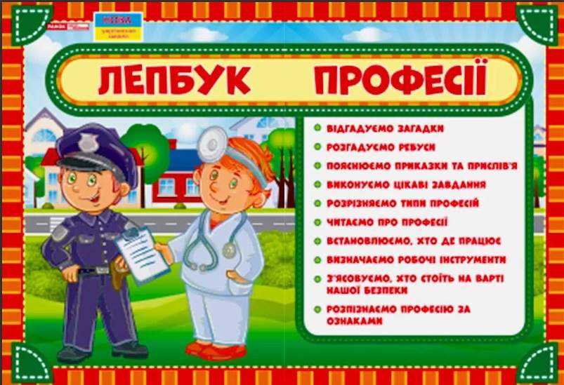 Лепбук Професії НУШ Ранок методичні рекомендації Ранок Лепбук Професії НУШ Ранок методичні рекомендації Ранок