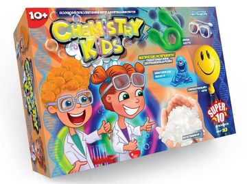 Науковий хімічний набір Chemistry Kids Super 10 №3. Вид-во: Danko Toys - ВЕЛИЧЕЗНА КУПА ІГРАШОК