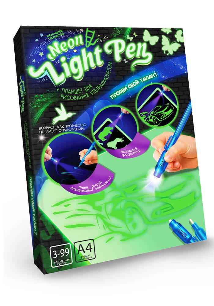Набор для рисования ультрафиолетом Neon Light Pen Код NLP0102 Danko Toys - ВЕЛИЧЕЗНА КУПА ІГРАШОК