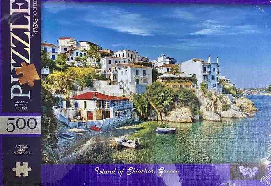 Пазлы 500 элементов Island of Skiathos Greece Danko Toys Пазлы 500 элементов Island of Skiathos Greece Danko Toys - КОСМІЧНІ ТОВАРИ