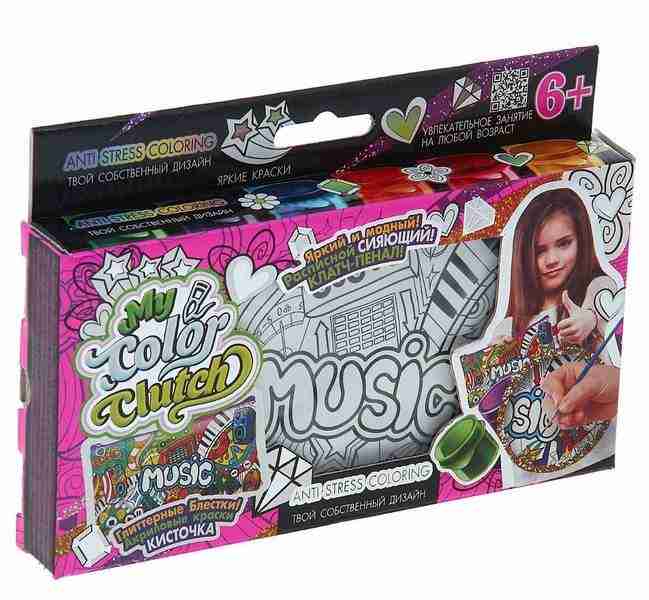 Яркий Клатч Пенал своими руками My Color Clutch Краски Код CCL0103 Danko Toys - Іграшки та набори для творчості