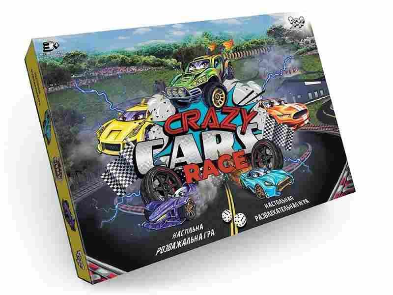 Настільна розважальна гра Crazy Cars Race 3+ Danko Toys Настільна розважальна гра Crazy Cars Race 3+ Danko Toys - ВЕЛИЧЕЗНА КУПА ІГРАШОК