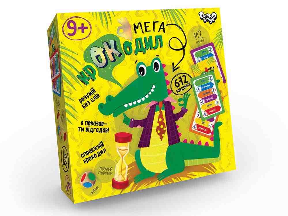 Настільна гра вікторина Мега-крокодил укр. Danko Toys Настільна гра вікторина Мега-крокодил укр. Danko Toys - КОСМІЧНІ ТОВАРИ