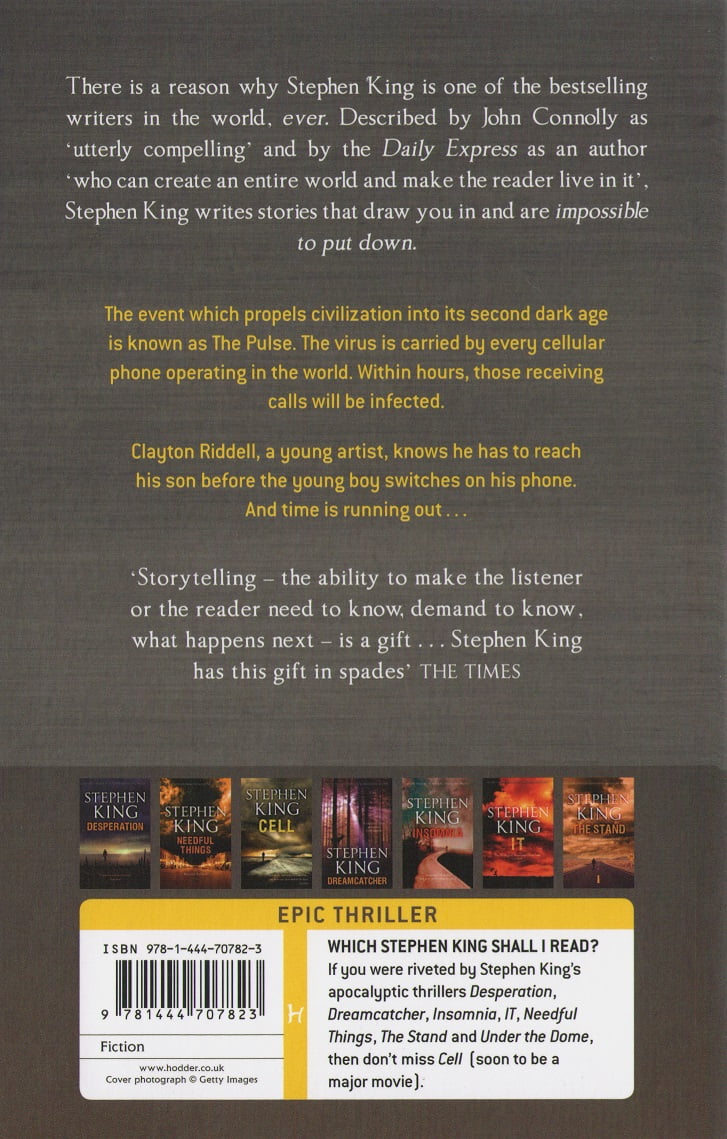 Cell Авт: Stephen King Вид-во: Hodder & Stoughton Ltd - фото 2