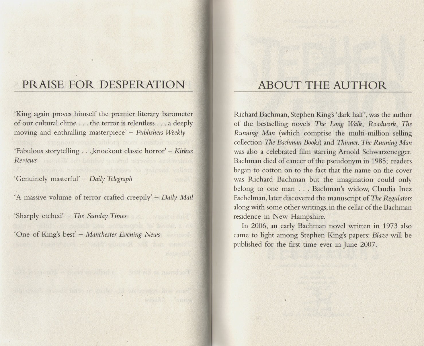 The Regulators Авт: Stephen King Richard Bachman Вид-во: Hodder & Stoughton Ltd - фото 3