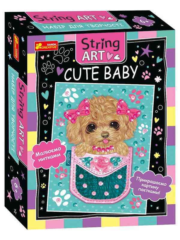 Набір для творчості String ART Cute baby Ранок - Подарункові набори для дитячої творчості