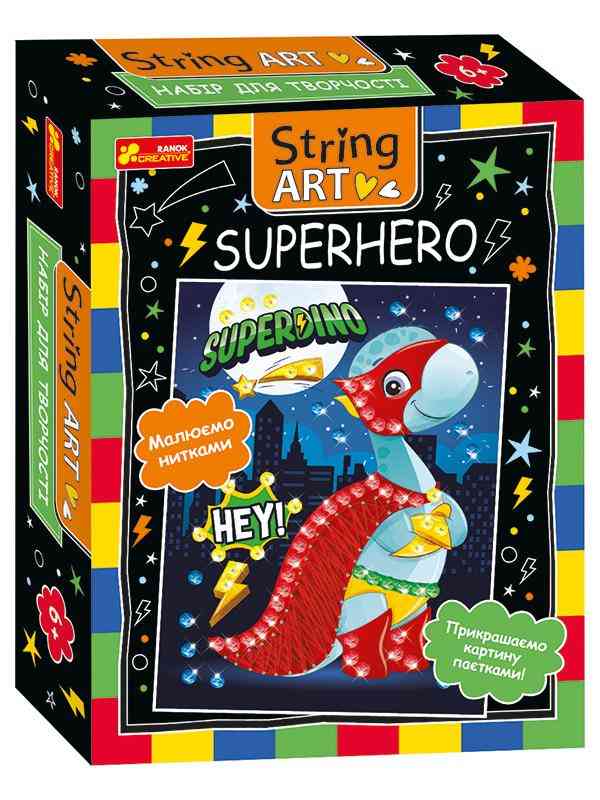 Набір для творчості String Art Superhero Ранок - Подарункові набори для дитячої творчості