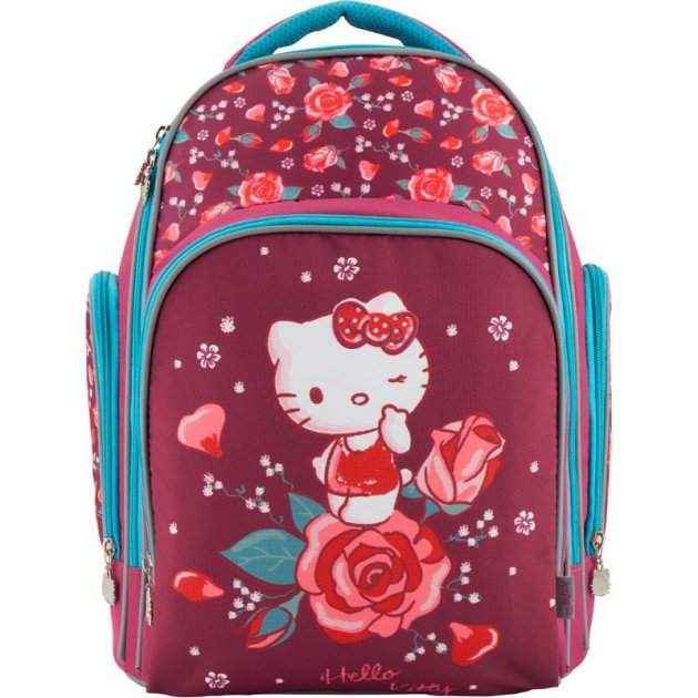 Ранець Kite Education Hello Kitty HK18-706M бордовий 38x29x16, 750 гр, полiетер, ортоп. сп. свiтловiд. ел. Ранець Kite Education Hello Kitty HK18-706M бордовий 38x29x16, 750 гр, полiетер, ортоп. сп. свiтловiд. ел. - Пенали, сумки, ранці