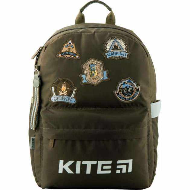 Ранець Kite Education Camping Хакі 19 K19-719 M-4 хакi 38x26x11, 600 гр, полiестер, ортоп. сп. свiтловiд. ел. Ранець Kite Education Camping Хакі 19 K19-719 M-4 хакi 38x26x11, 600 гр, полiестер, ортоп. сп. свiтловiд. ел. - Пенали, сумки, ранці