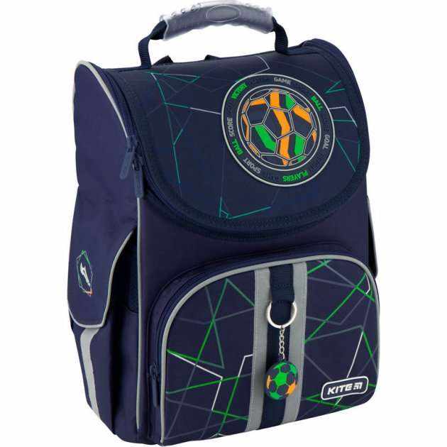 Ранець Kite 20 K20-501S-2 темно-синiй 35x25x13, 950 гр, полiестер 501 Football ортоп. сп, каркасний свiтловiд. ел. Ранець Kite 20 K20-501S-2 темно-синiй 35x25x13, 950 гр, полiестер 501 Football ортоп. сп, каркасний свiтловiд. ел. - Пенали, сумки, ранці