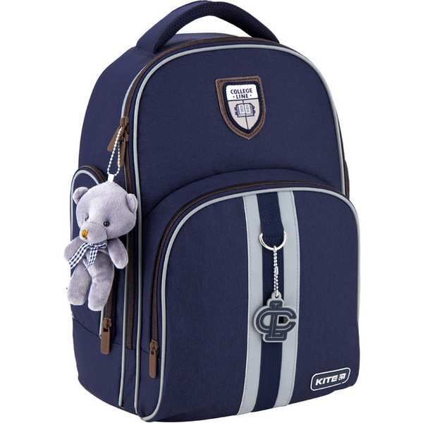 Ранець Kite 20 K20-706M-2 темон-синiй 38x29x16,5, 780 гр, полiестер 706M College line boy ортоп. сп, каркасний свiтловiд. ел. Ранець Kite 20 K20-706M-2 темон-синiй 38x29x16,5, 780 гр, полiестер 706M College line boy ортоп. сп, каркасний свiтловiд. ел. - Пенали, сумки, ранці