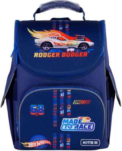 Ранець Kite 21 HW21-501S темно-синiй Hot Wheels 35х25х13, 940 гр, полiестер 501 HW ортоп. сп. Ранець Kite 21 HW21-501S темно-синiй Hot Wheels 35х25х13, 940 гр, полiестер 501 HW ортоп. сп. - Пенали, сумки, ранці
