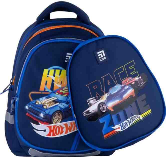 Ранець Kite 21 Hot Wheels HW21-700M (2p) темно-синiй 38x28x16, 760 гр, полiестер HW, ортоп. сп. Ранець Kite 21 Hot Wheels HW21-700M (2p) темно-синiй 38x28x16, 760 гр, полiестер HW, ортоп. сп. - Пенали, сумки, ранці