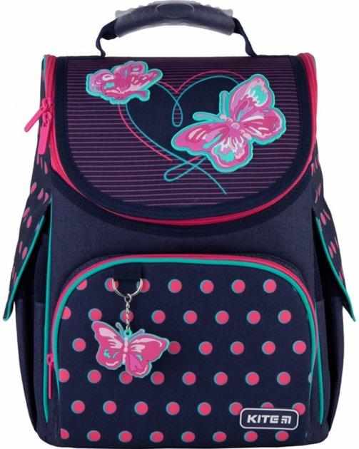 Ранець Kite 21 K21-501S-3 темно-синiй 35х25х13, 970 гр, полiестер 501 Butterflies ортоп. сп. каркасний свiтловiд. ел. Ранець Kite 21 K21-501S-3 темно-синiй 35х25х13, 970 гр, полiестер 501 Butterflies ортоп. сп. каркасний свiтловiд. ел. - Пенали, сумки, ранці