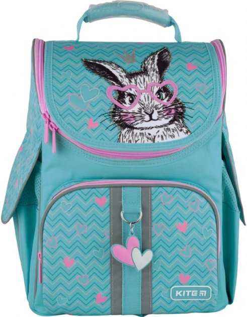 Ранець Kite 21 K21-501S-4 бiрюзовий 35х25х13, 960 гр, полiестер 501 Cute Bunny ортоп. сп. каркасний свiтловiд. ел. Ранець Kite 21 K21-501S-4 бiрюзовий 35х25х13, 960 гр, полiестер 501 Cute Bunny ортоп. сп. каркасний свiтловiд. ел. - Пенали, сумки, ранці
