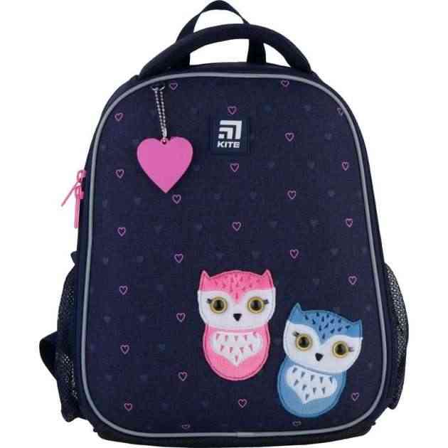 Ранець Kite 21 K21-555S-4 темно-синiй 35х26х13,5, 780 гр, EVA полiестер 555 Lovely owls ортоп. сп. каркасний свiтловiд. ел. Ранець Kite 21 K21-555S-4 темно-синiй 35х26х13,5, 780 гр, EVA полiестер 555 Lovely owls ортоп. сп. каркасний свiтловiд. ел. - Пенали, сумки, ранці