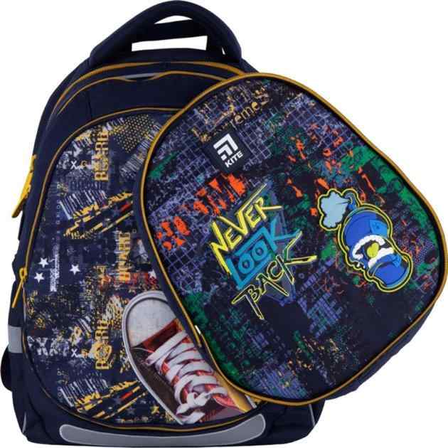 Ранець Kite 21 K21-700M(2p)-1 темно-синiй 38x28x16, 720 гр, полiестер 700(2p) Extreme ортоп. сп. свiтловiд. ел. Ранець Kite 21 K21-700M(2p)-1 темно-синiй 38x28x16, 720 гр, полiестер 700(2p) Extreme ортоп. сп. свiтловiд. ел. - Пенали, сумки, ранці