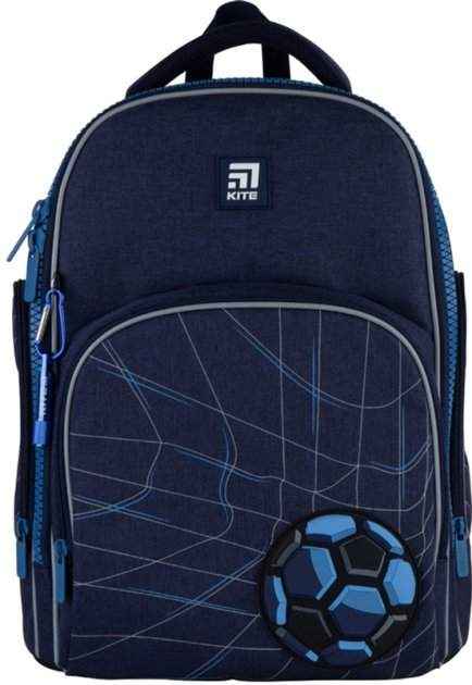 Ранець Kite 21 K21-706M-3 темно-синiй 38x29x16,5, 900 гр, полiестер 706M Football pitch ортоп. сп. свiтловiд. ел. Ранець Kite 21 K21-706M-3 темно-синiй 38x29x16,5, 900 гр, полiестер 706M Football pitch ортоп. сп. свiтловiд. ел. - Пенали, сумки, ранці