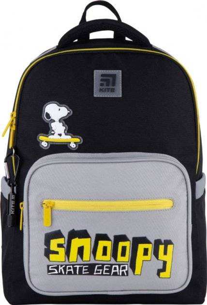 Ранець Kite 21 SN21-770M-1 Peanuts Snoopy чорний 38x27x13, 750 гр, полiестер 770 SN-1 ортоп. сп. свiтловiд. ел. Ранець Kite 21 SN21-770M-1 Peanuts Snoopy чорний 38x27x13, 750 гр, полiестер 770 SN-1 ортоп. сп. свiтловiд. ел. - Пенали, сумки, ранці