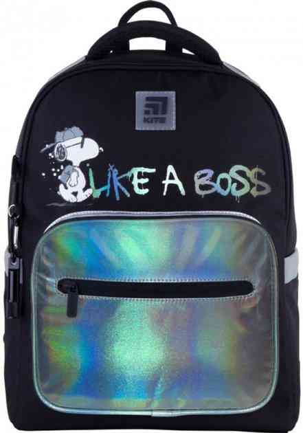 Ранець Kite 21 SN21-770M-2 чорний Peanuts Snoopy 38x27x13, 750 гр, полiестер 770 SN-2, ортоп. сп. свiтловiд. ел. Ранець Kite 21 SN21-770M-2 чорний Peanuts Snoopy 38x27x13, 750 гр, полiестер 770 SN-2, ортоп. сп. свiтловiд. ел. - Пенали, сумки, ранці