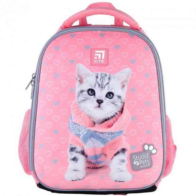 Ранець Kite 21 SP21-555S-2 рожевий 35х25х13, 760 гр, Pets EVA полiестер, 555 SP-2, ортоп. сп, каркасний свiтловiд. ел. Ранець Kite 21 SP21-555S-2 рожевий 35х25х13, 760 гр, Pets EVA полiестер, 555 SP-2, ортоп. сп, каркасний свiтловiд. ел. - Пенали, сумки, ранці