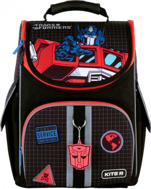 Ранець Transformers Kite 21 TF21-501S чорний 35х25х13, 960гр, полiестер 501 TF, ортоп. сп. каркасний, свiтловiд. ел. Ранець Transformers Kite 21 TF21-501S чорний 35х25х13, 960гр, полiестер 501 TF, ортоп. сп. каркасний, свiтловiд. ел. - Пенали, сумки, ранці
