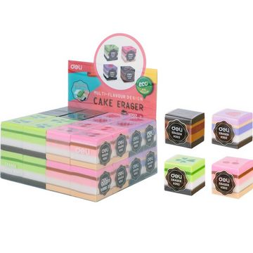 Ластик дитячий Deli Cake 25x25x25 кольоровий. Вир: Deli - Ножиці, циркулі, чинки, ластики