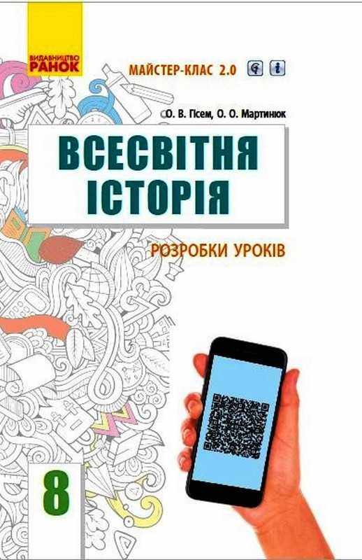 Майстер клас 2.0 Всесвітня історія 8 клас Розробки уроків Гісем О. Мартинюк О. Ранок - Методика Історія 8 клас НУШ