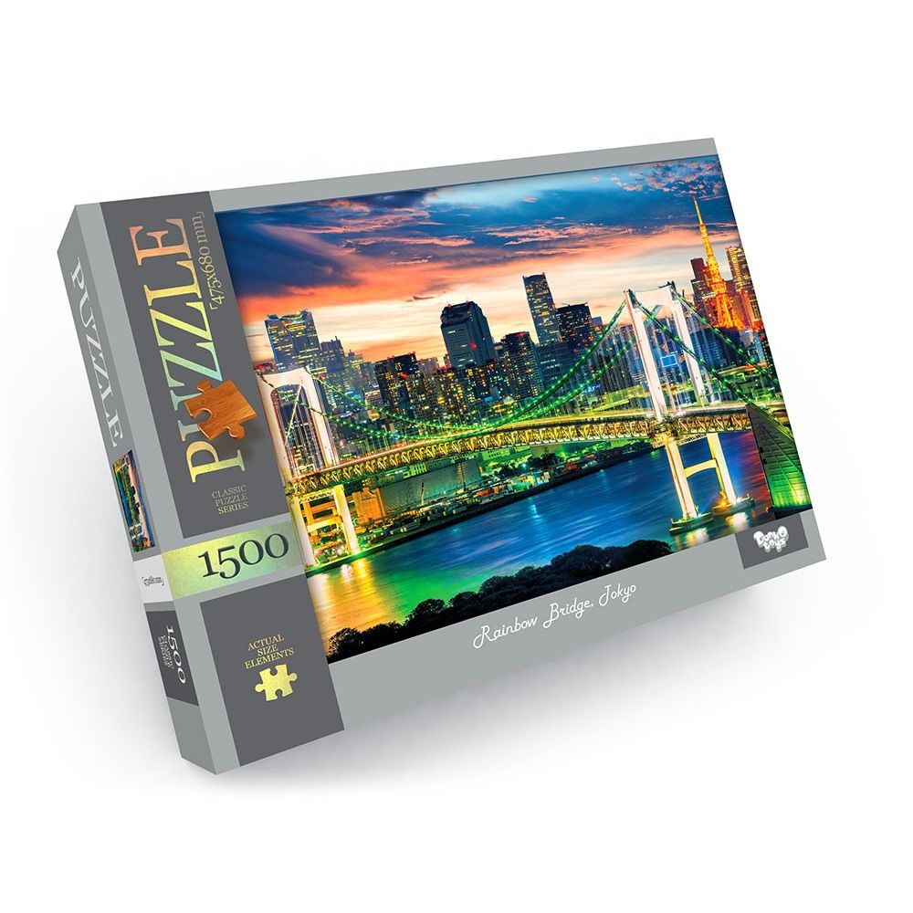 Пазли 1000 елементів. Rainbow Brigde. Вир: Danko Toys - фото 1