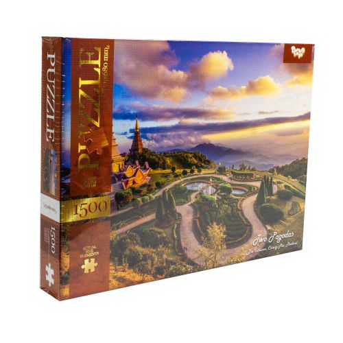 Пазли 1500 елементів. Two Pagodas. Вир: Danko Toys - фото 1
