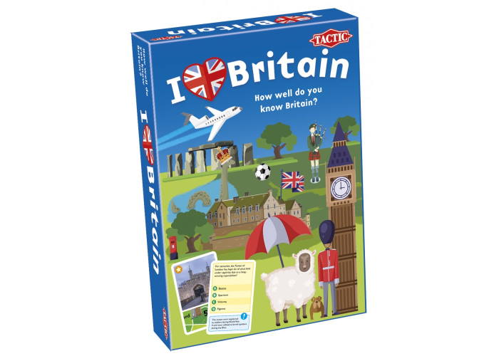 Настольная игра Tactic Я люблю Британию (I love Britain) (англ.) (56427) - Tactic Настольная игра Tactic Я люблю Британию (I love Britain) (англ.) (56427) - Tactic - Подарунок до Різдва