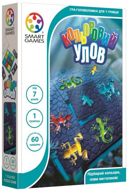 Настольная игра Smart Цветной улов (Кольоровий улов, Color Catch) (SG443UKR) - smart - Подарунок до Різдва