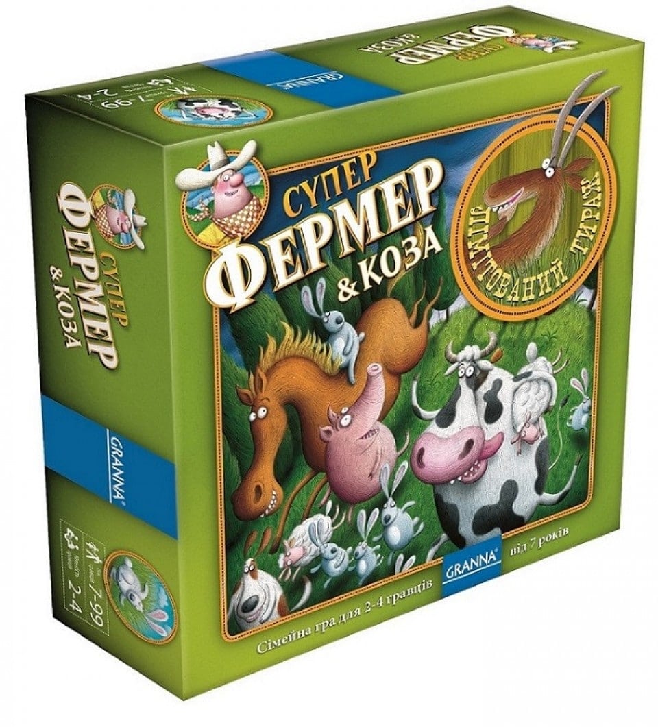 Настольная игра Granna Суперфермер & Коза (Super Farmer & Goat) (83491) - Granna - Подарунок до Різдва