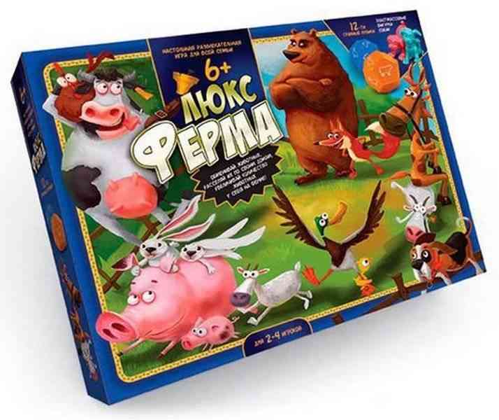Настольная игра для всей семьи Ферма Люкс Код GFL0101 Danko Toys Настольная игра для всей семьи Ферма Люкс Код GFL0101 Danko Toys - ВЕЛИЧЕЗНА КУПА ІГРАШОК