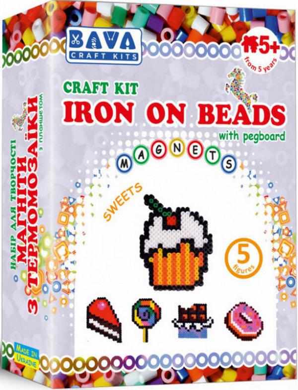 Набір для творчості Магніти з термомозаїки Солодощі 5 фігур 5+ Craft kits Ранок Набір для творчості Магніти з термомозаїки Солодощі 5 фігур 5+ Craft kits Ранок - Своїми руками