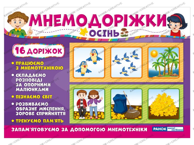 Мнемодоріжки.Осінь Мнемодоріжки.Осінь - Оформлення предметних кабінетів