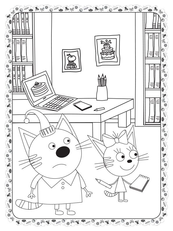 Три коти Кіношедевр Кольоровий штрих Розмальовка Kids-E-Cat Ранок - фото 4