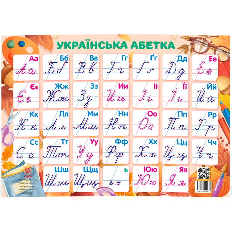 Плакат "Українська абетка" /прописна/ Плакат "Українська абетка" /прописна/