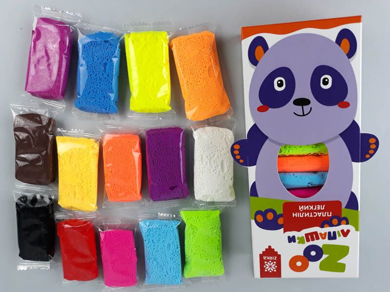 Пластилін легкий ZOOліпашки Панда 6г/14кол/14ст - фото 2