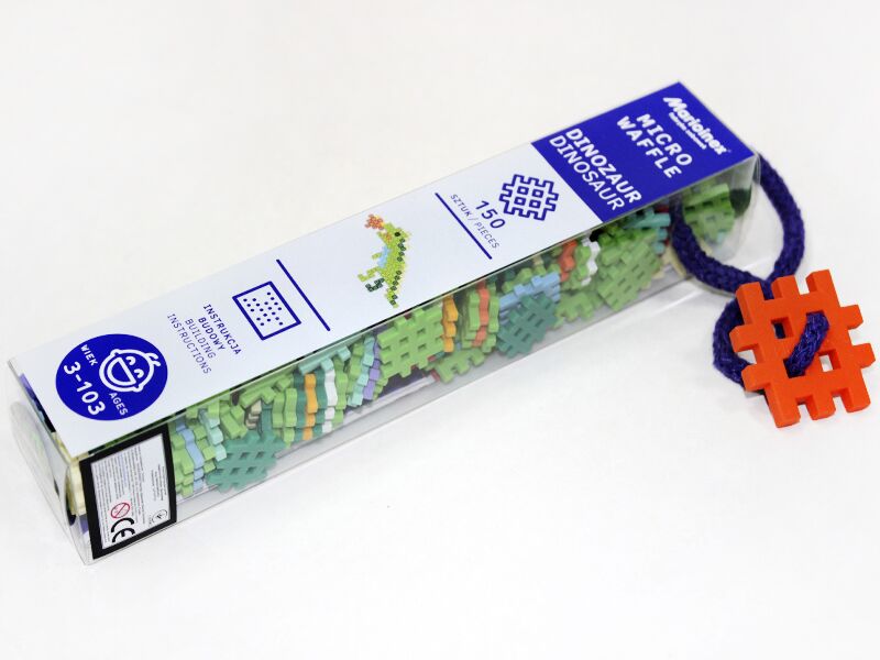 Конструктор MICRO WAFFLE "DINOSAUR" (150 деталей) Конструктор MICRO WAFFLE "DINOSAUR" (150 деталей) - Конструктори