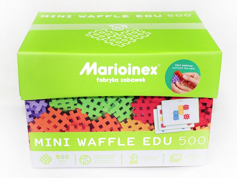 Конструктор MINI WAFFLE EDU з картками (500 деталей) Конструктор MINI WAFFLE EDU з картками (500 деталей) - Конструктори