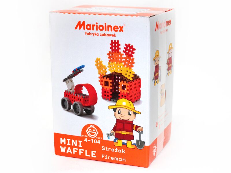 Конструктор MINI WAFFLE "FIREMAN" (68 деталей) Конструктор MINI WAFFLE "FIREMAN" (68 деталей) - Конструктори